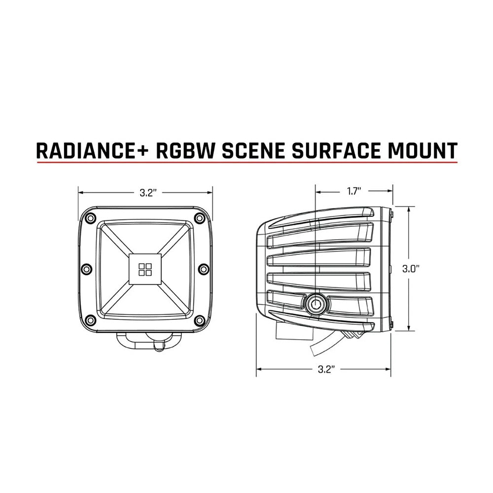RIGID Industries Radiance Scene RGBW Surface Mount Pair 682053