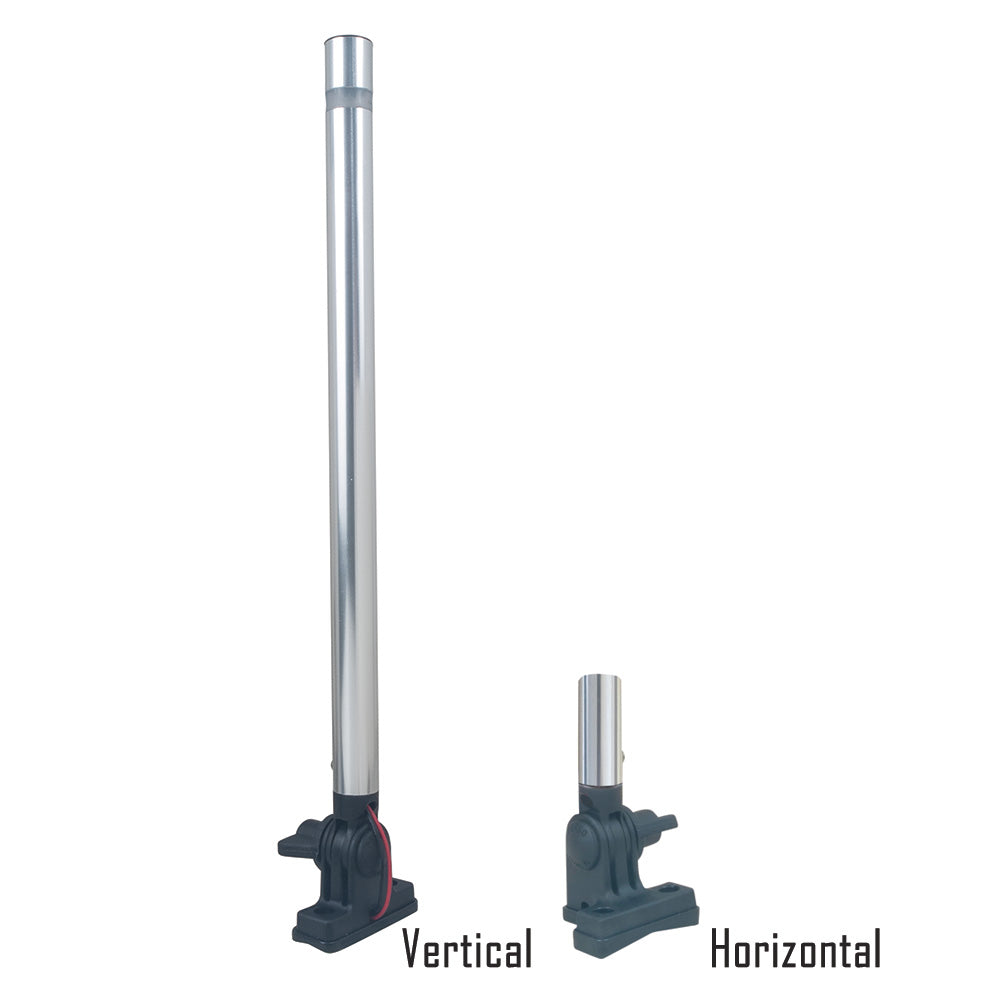 Perko 14 Folding Mount Pole Light White All Round Light 1670DP0ALU