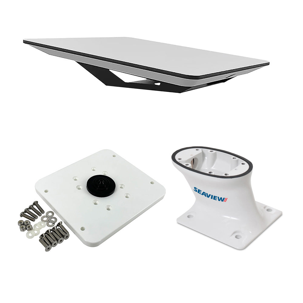 KVH Starlink Flat Panel Kit w5 Seaview Pedestal Mount ADASTLKA Starlink Top Plate 721048SV5