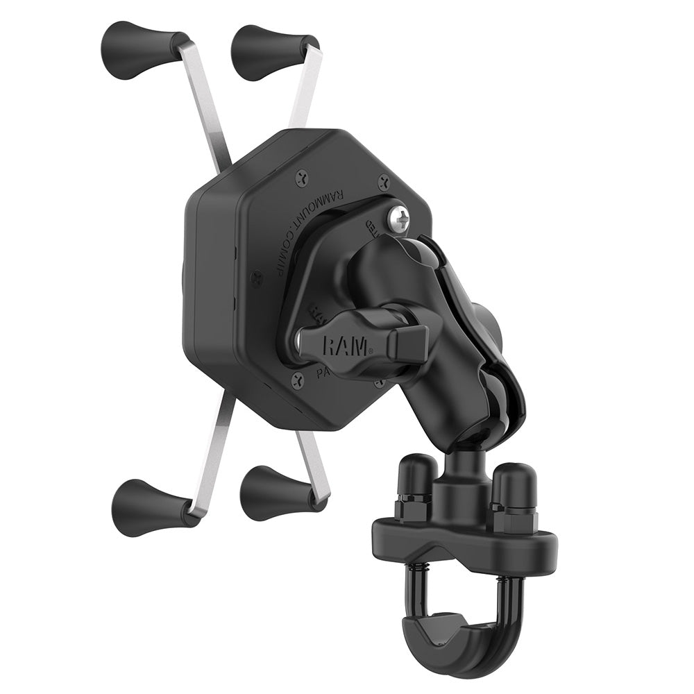 RAM Mount RAM XGrip Large Phone Mount wVibeSafe  UBolt Base  Short RAMB149ZAUN10462