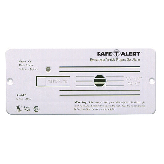 SafeTAlert 30 Series 12V RV Propane Alarm  White 30442PWT