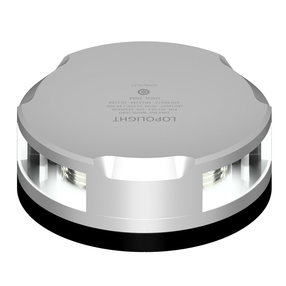 Lopolight Masthead360Degree Light 3NM Silver Housing wFB Base 201021FB