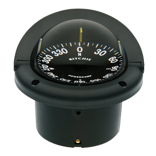 Ritchie HF742 Helmsman Compass  Flush Mount  Black HF742