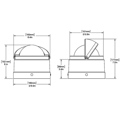 Ritchie DNB200 Navigator Compass  Binnacle Mount  Black DNB200