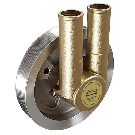 Albin Group Engine Cooling Pump fVolvo Gas Serpentine Belt 1 Groove  Models 435057 0501041