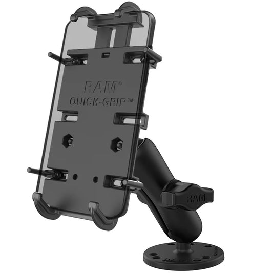 RAM Mount RAM QuickGrip XL SpringLoaded Phone Mount wDrillDown Base RAMB138PD4U