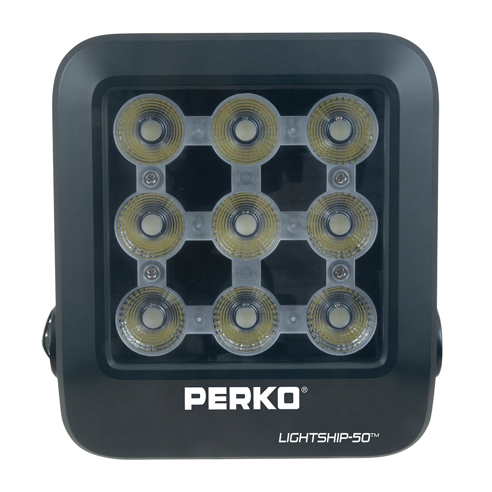 Perko Lightship 50 LED High Performance Spotlight 1224V Black 1643050S0B