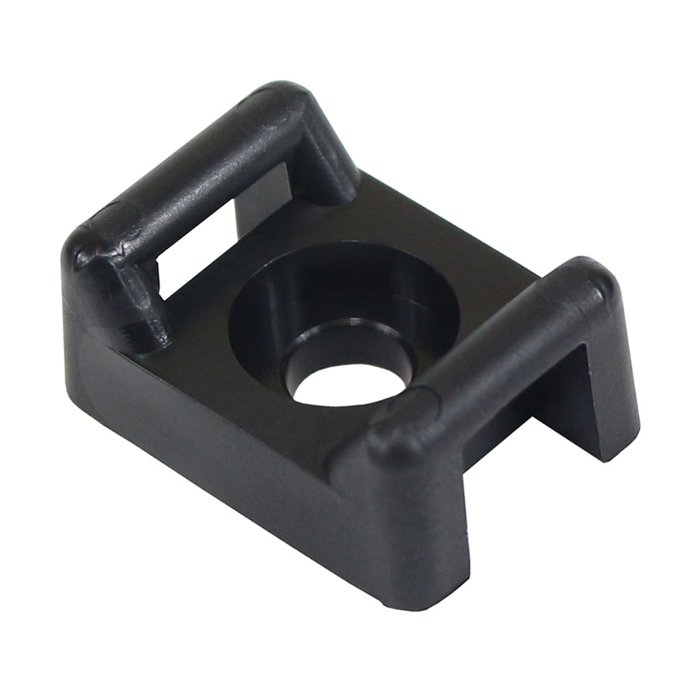 Pacer Screw Down Cable Tie Mount 10 Screw Mount Method Black 100 Pack CTM3S10BK100