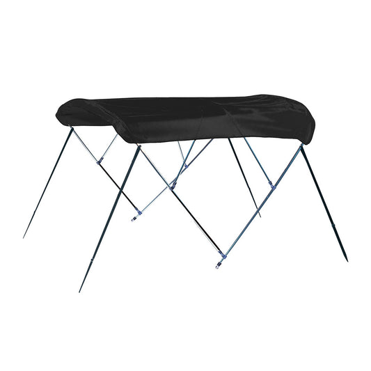 Carver 3 Bow 4669U Bimini Top with Boot  Black Acrylic A4669UB02