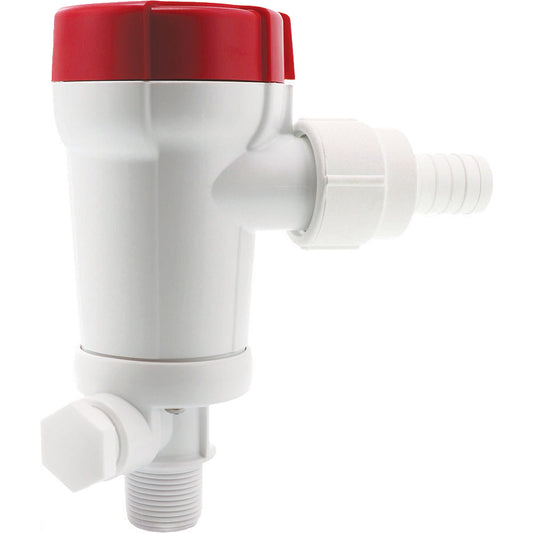 Rule 500 GPH Livewell Pump Straight Seacock Inlet 601FC