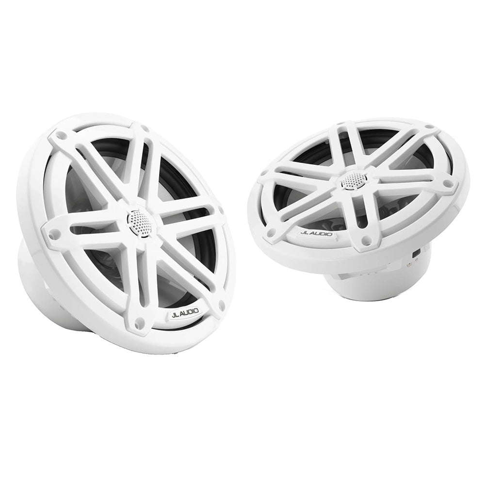 JL Audio M3 Series 77 Marine Coaxial Speakers wGloss White Sport Grilles M3770XSGw 0100306800