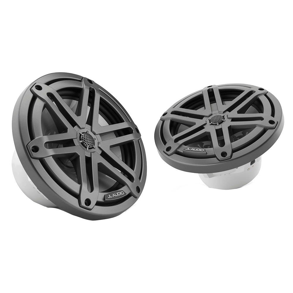 JL Audio M3 Series 77 Marine Coaxial Speakers wGrey Metallic Sport Grilles M3770XSGm 0100306600