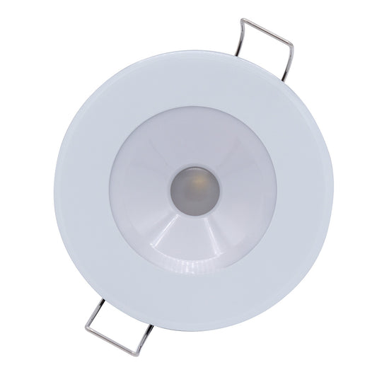 Lumitec Illusion Flush Mount LED Down Light White NonDimming White Housing 117123