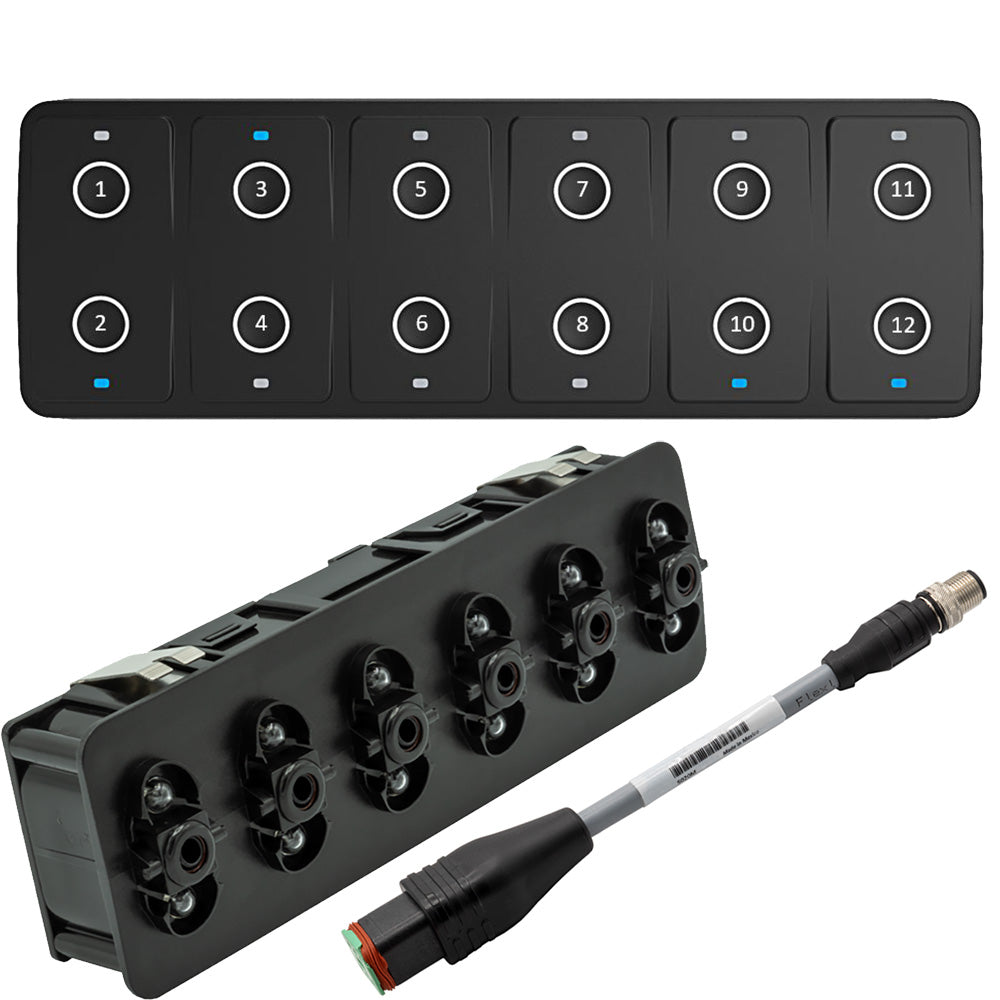 Maretron CKM12 Keypad wCKM to NMEA 2000 Adapter Cable 02M Horizontal Orientation A38022