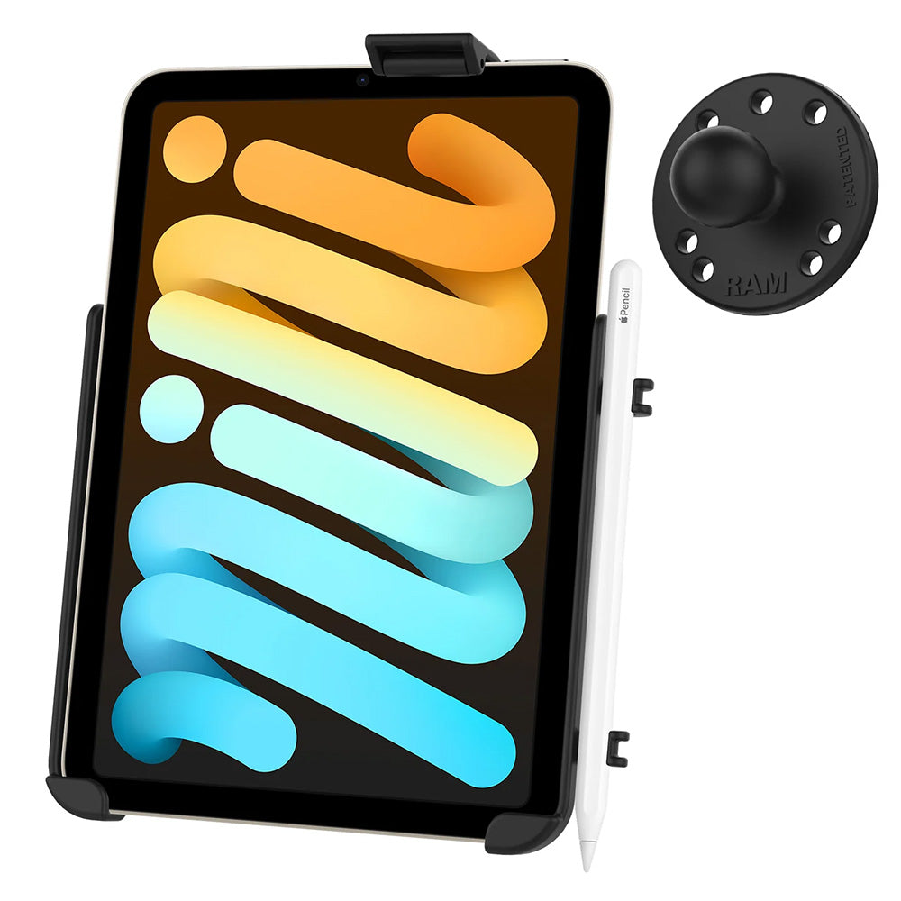 RAM Mount RAM EZRollr Cradle wBall fApple iPad mini A17 Pro  mini 6 RAMB202AP36U