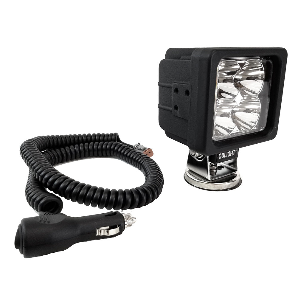 Golight GXL LED Work Light Series Portable Spot Light Magnetic Mount wNo Remote  12V  Black 40245
