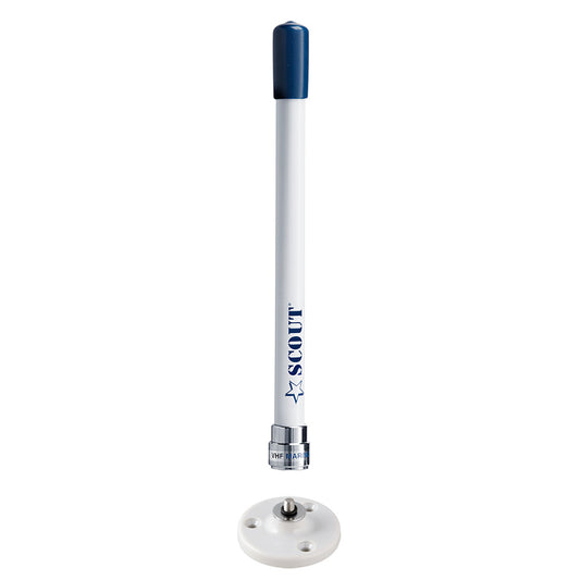 Scout 9 Stubby White VHF Antenna wQuick Mount Includes 5M RG58 Mount Integrated Connector KS10 PF AN NVHF00025