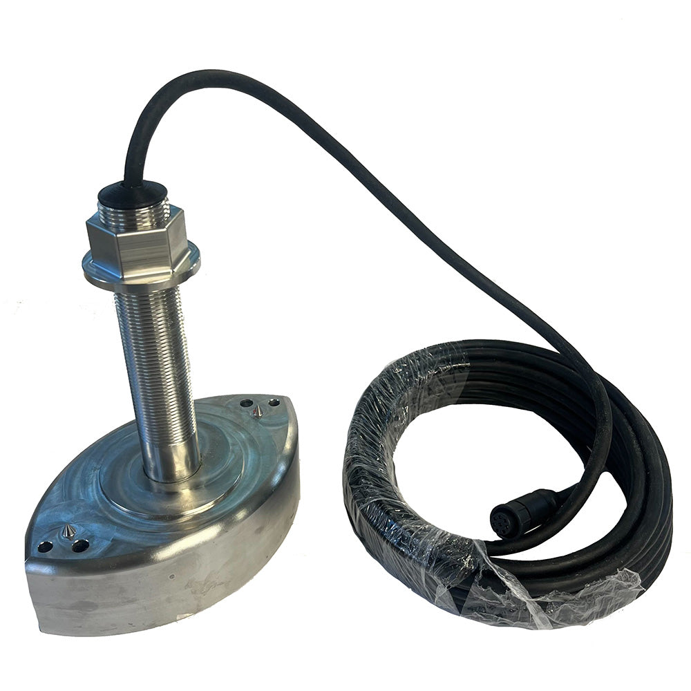 Echonautics ST180D 1kW ThruHull Stainless Steel Transducer 50200kHz ST180D1KWCW
