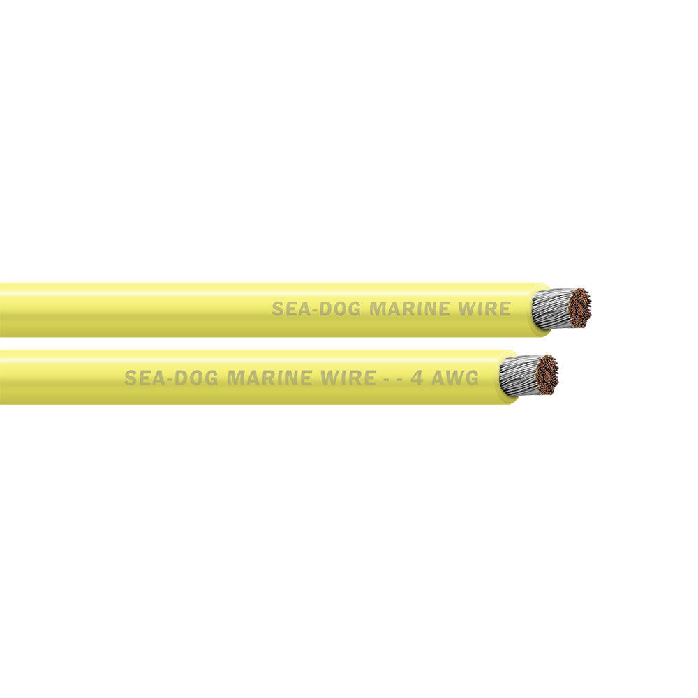 SeaDog 4 AWG Yellow Battery Cable 100 8004032