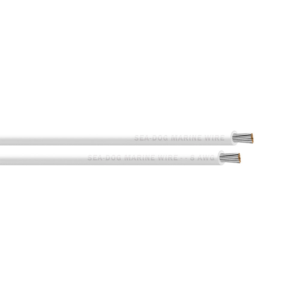 SeaDog 8 AWG White Primary Wire 25 8008050