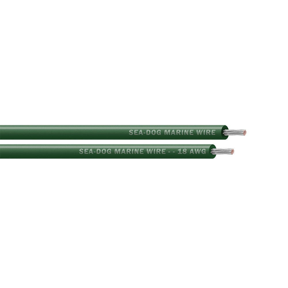 SeaDog 18 AWG Green Primary Wire 500 8018047
