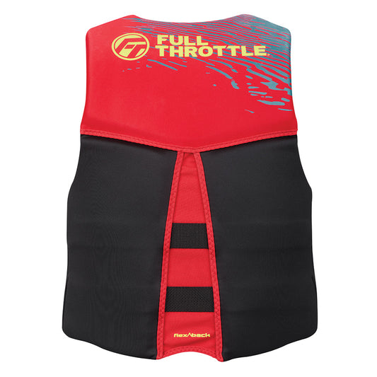 Full Throttle Mens RapidDry FlexBack Life Jacket XL RedBlack 14250010005026
