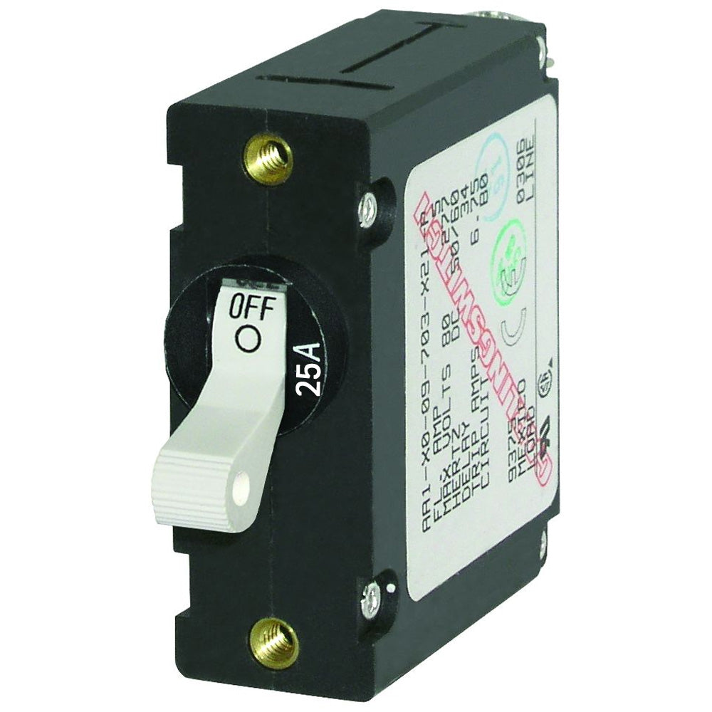 Blue Sea 7218 ACDC Single Pole Magnetic World Circuit Breaker 25AMP 7218
