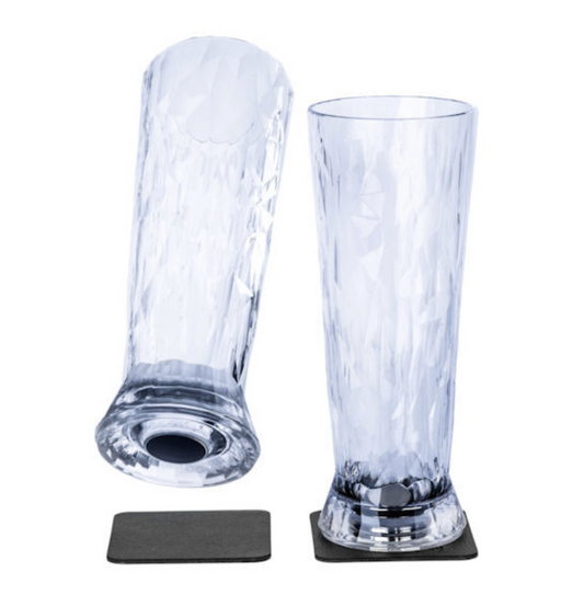 2 Magnetic Plastic Beer Glasses image 0