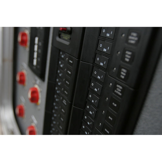 Blue Sea 7407 Single Pole Small Case 2 Flat Rocker Circuit Breaker 40 Amp 7407