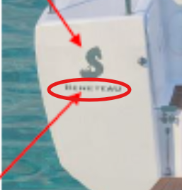 Beneteau Chrome Logo – 12" image 1