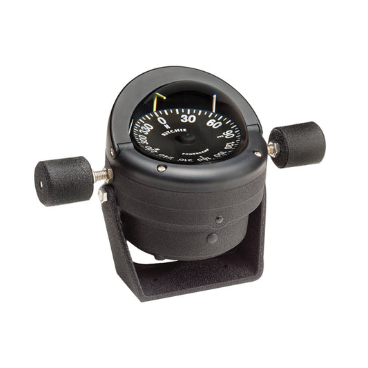 Ritchie HB845 Helmsman Steel Boat Compass  Bracket Mount  Black HB845