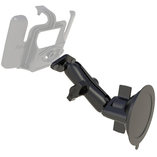 RAM Mount Base Suction Mount Twist Lock Requires RAM Cradle RAMB166U