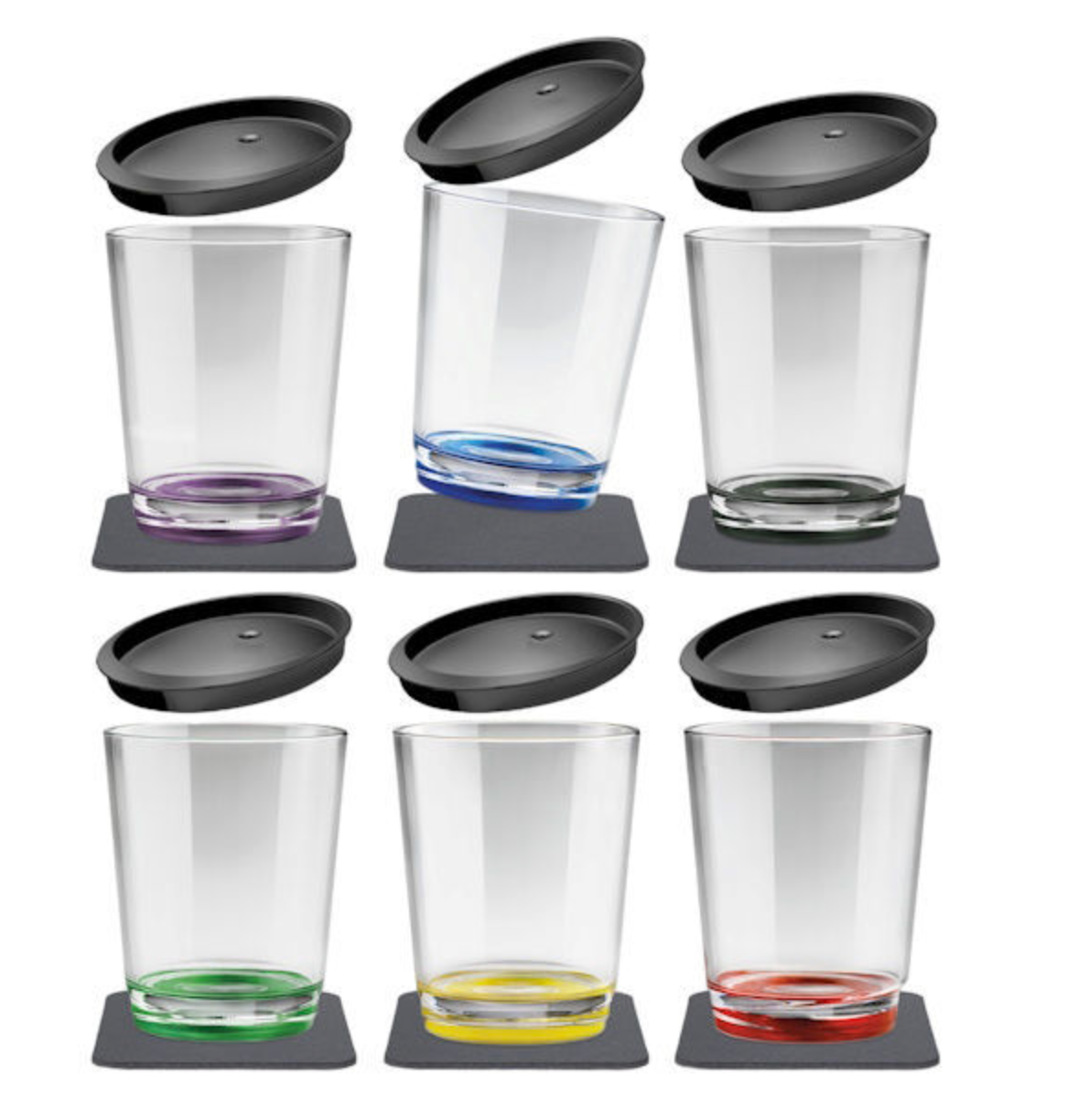 6 Magnetic Multicolor Drinking Cups image 0