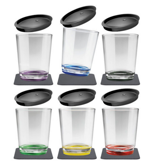 6 Magnetic Multicolor Drinking Cups image 0