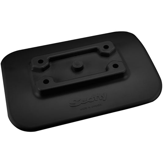 Scotty 341BK GlueOn Mount Pad fInflatable Boats  Black 341BK