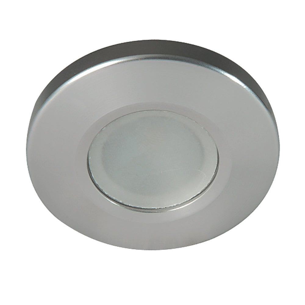 Lumitec Orbit Flush Mount Down Light Brushed Finish 3Color BlueRed Non Dimming wWhite Dimming Light 112508
