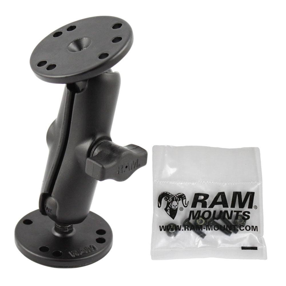 RAM Mount 1 Ball Light Use Surface Mount fGarmin echo 100 150 300c RAMB101G4