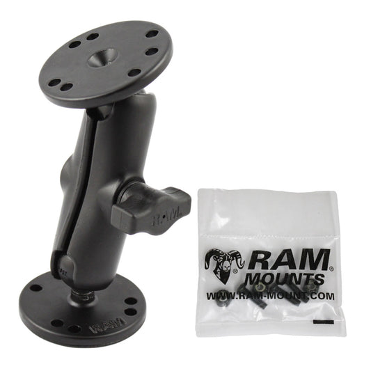 RAM Mount 1 Ball Light Use Surface Mount fGarmin echo 100 150 300c RAMB101G4