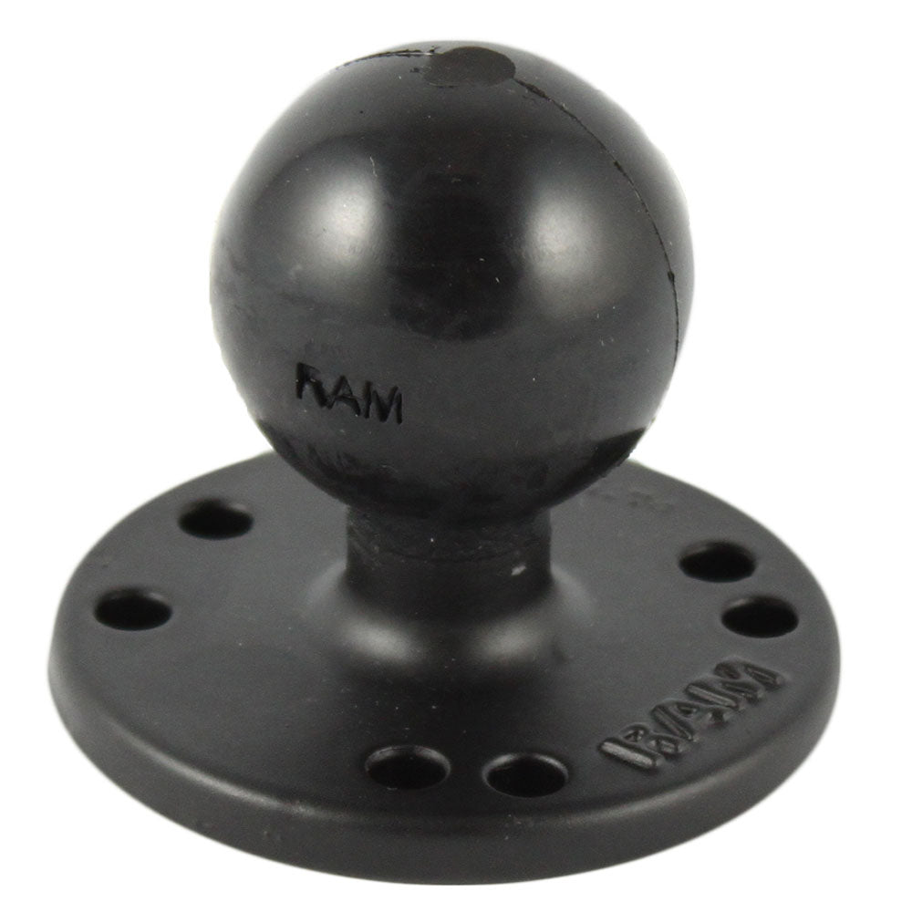 RAM Mount 25 Round Base w03118 Female Thread  15 Ball  AMPs Pattern RAM202UMT1