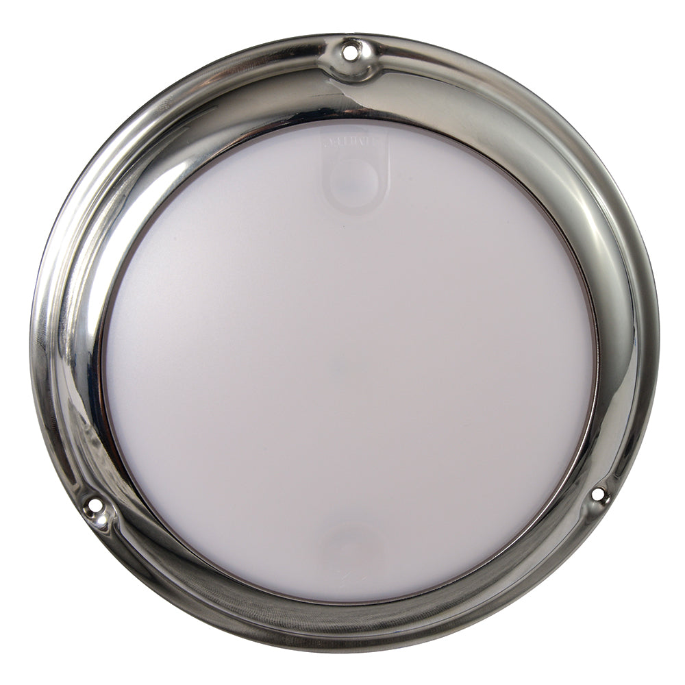 Lumitec TouchDome Dome Light Polished SS Finish 2Color WhiteRed Dimming 101098