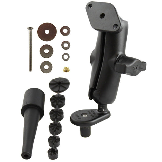 RAM Mount Fork Stem Motorcycle Base wDouble Socket Diamond RAMB176U