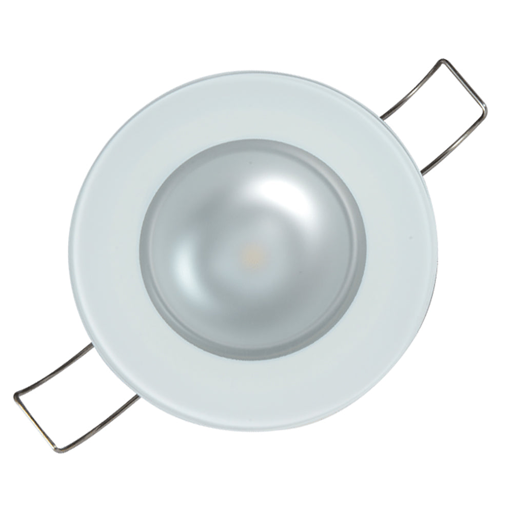 Lumitec Mirage Flush Mount Down Light Glass FinishNo Bezel Warm White Dimming 113199