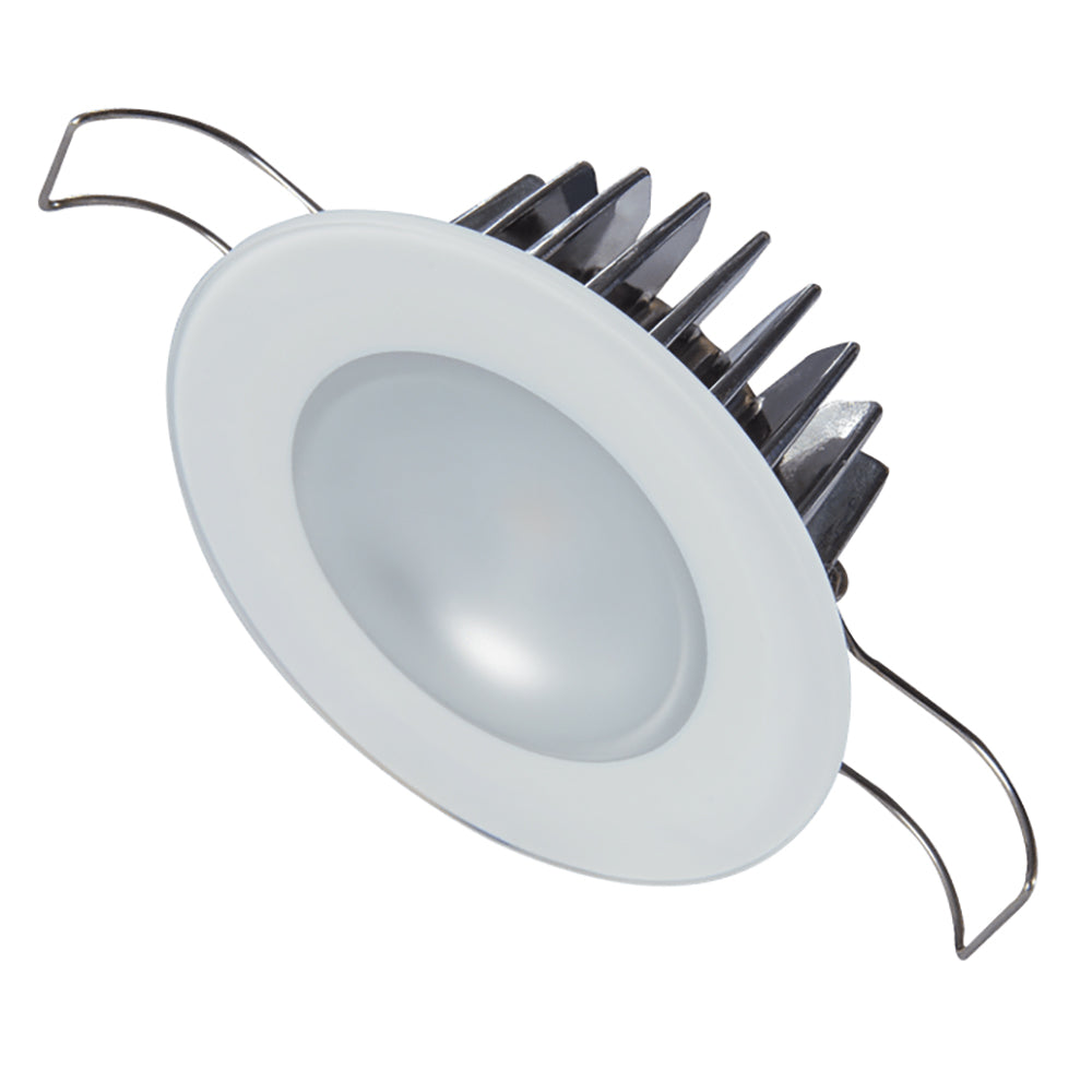 Lumitec Mirage Flush Mount Down Light Glass FinishNo Bezel Warm White Dimming 113199