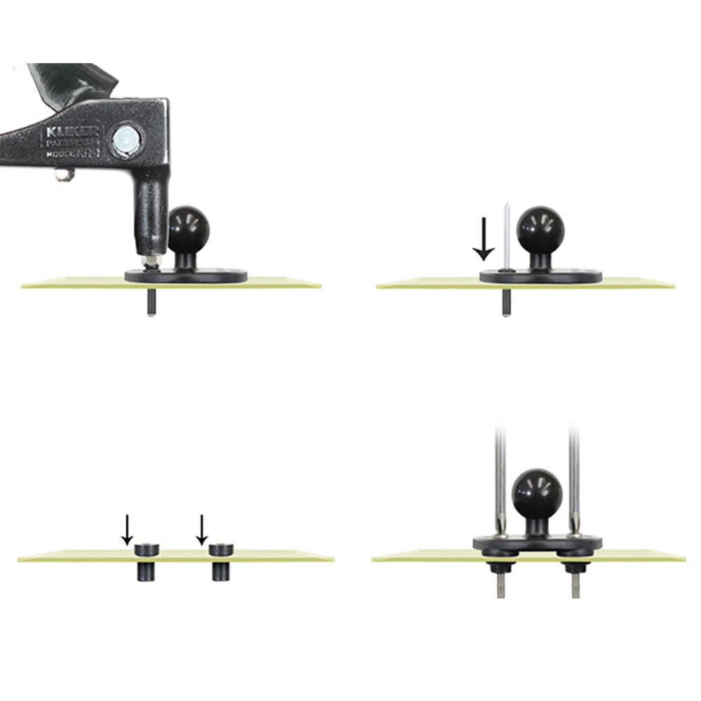 RAM Mount MariRivet Aluminum Pop Rivets 4 Pack RAMMARIRIVET4U