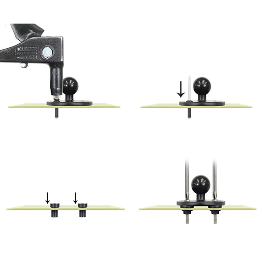 RAM Mount MariRivet Aluminum Pop Rivets 4 Pack RAMMARIRIVET4U