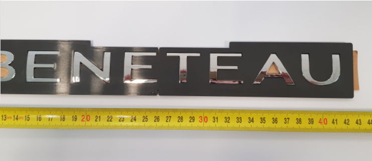 Beneteau Chrome Logo – 12" image 0