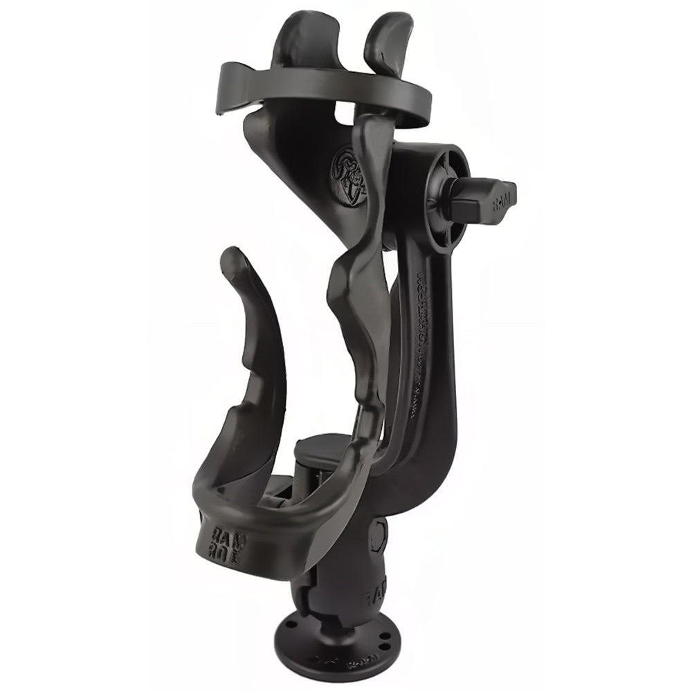 RAM Mount RAMROD 2000 Fishing Rod Holder wRAMROD Revolution RatchetSocket System  Round Flat Surface Base RAM114RBU