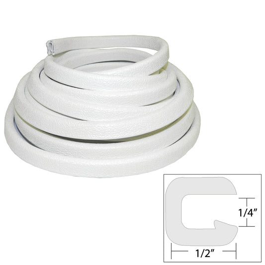 TACO Flexible Vinyl Trim  14 Opening x 12W x 25L  White V301008W251