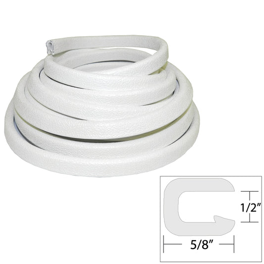 TACO Flexible Vinyl Trim  12 Opening x W x 25L  White V301316W251