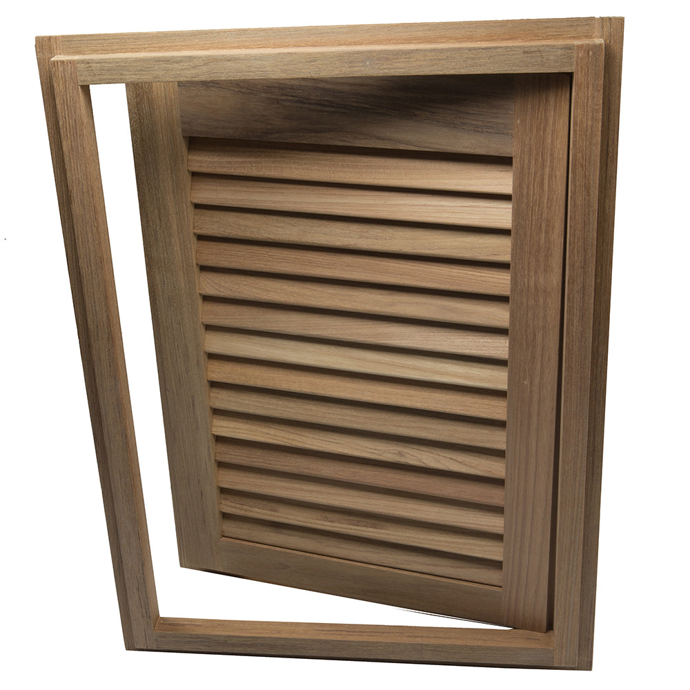 Whitecap Teak Louvered Door Frame Right Hand 15 x 20 60724